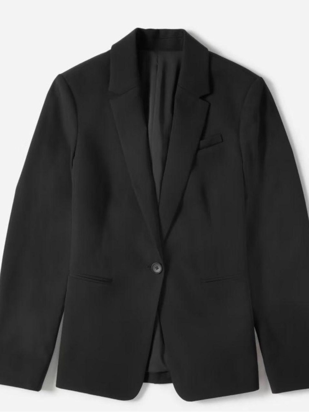 Everlane Italian Classic Black Single-Button Blazer